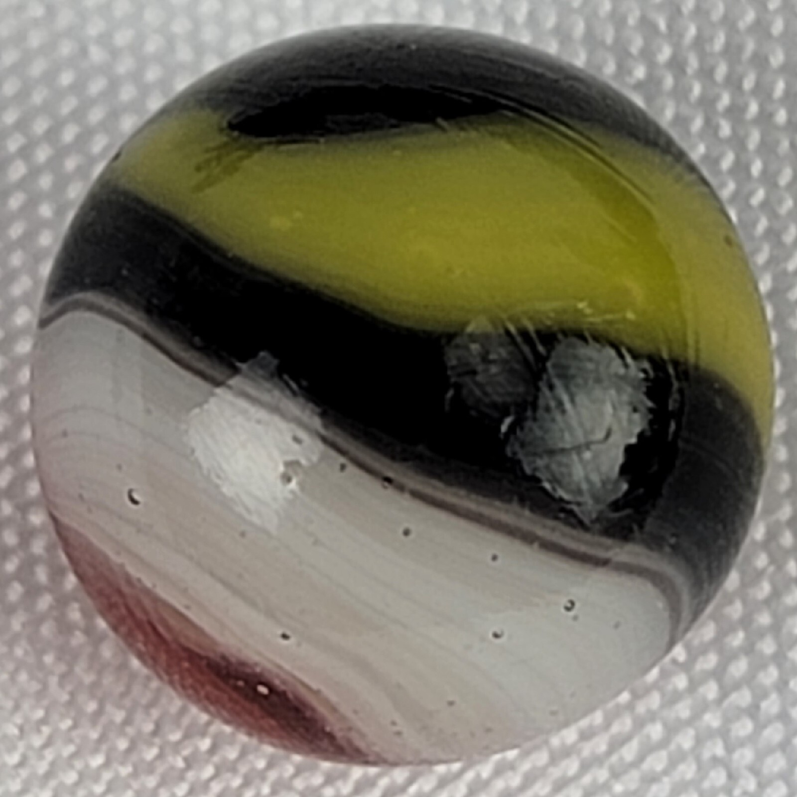 Vitro Agate Tri-Lite Elite Ribbon Patch Vintage Marble .61″ NM!