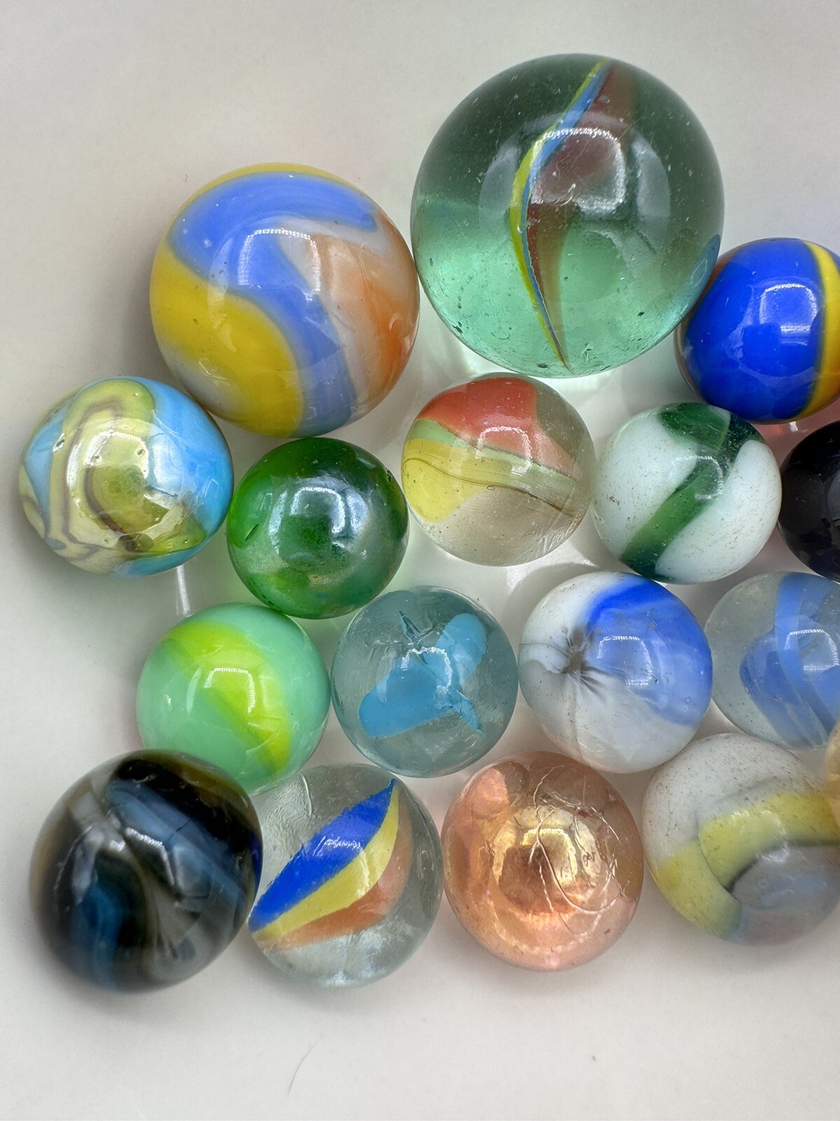 Vintage Marble Lot Of MARBLES UV Reactive Cadmium Uranium Lot #51