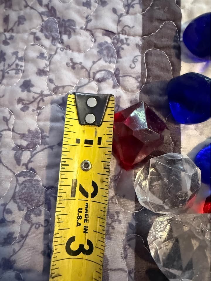 Assorted Decorative Glass and Acrylic Gems ,marbles & stones