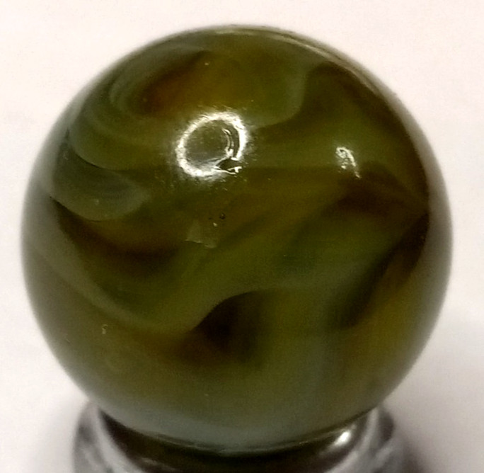 Vintage Alley Agate Flame Swirl Marble .64″ Mint Condition 526050