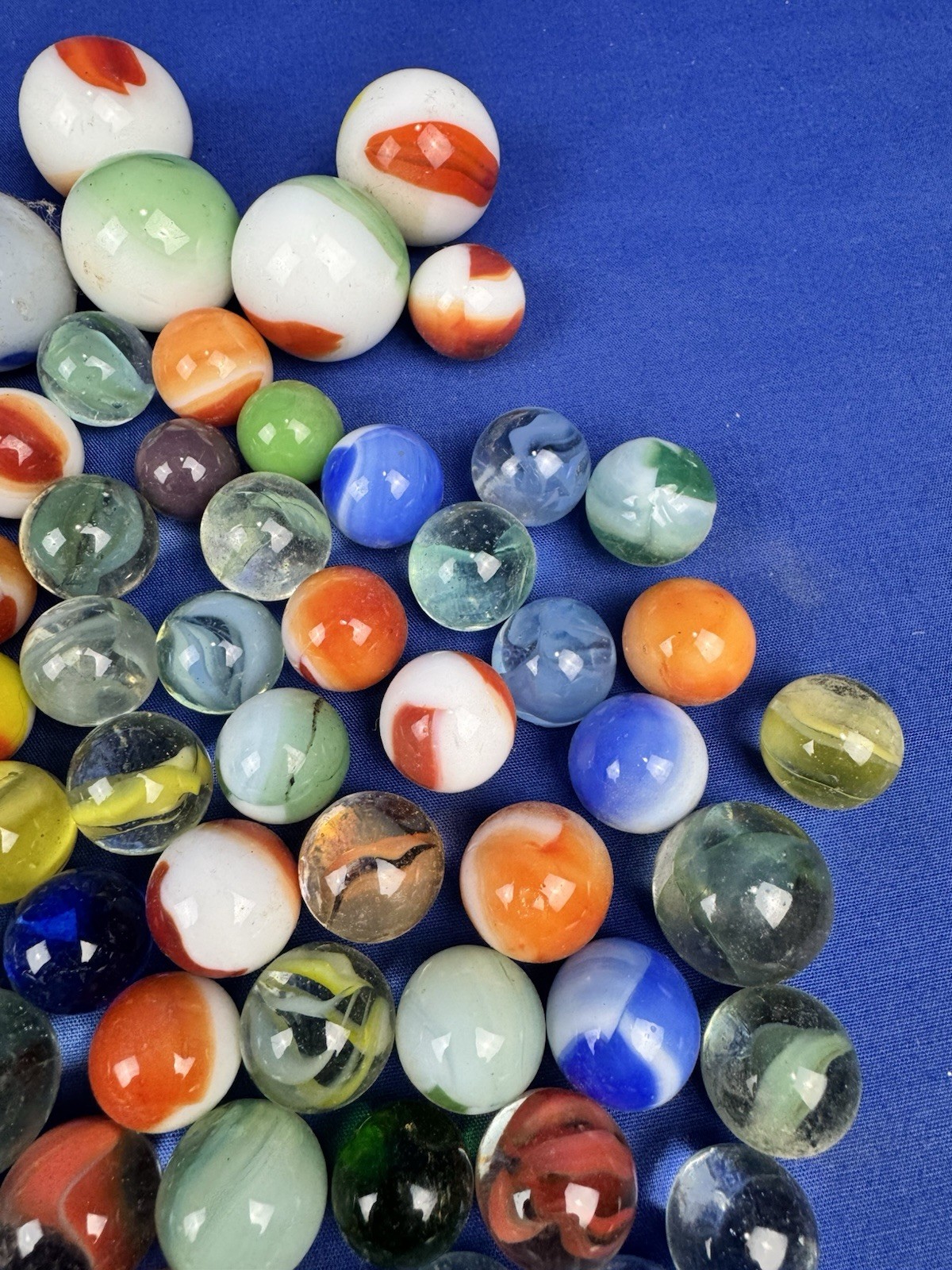 163 Vintage Marbles & 8 Poppers ~ Authentic Massachusetts Estate Find