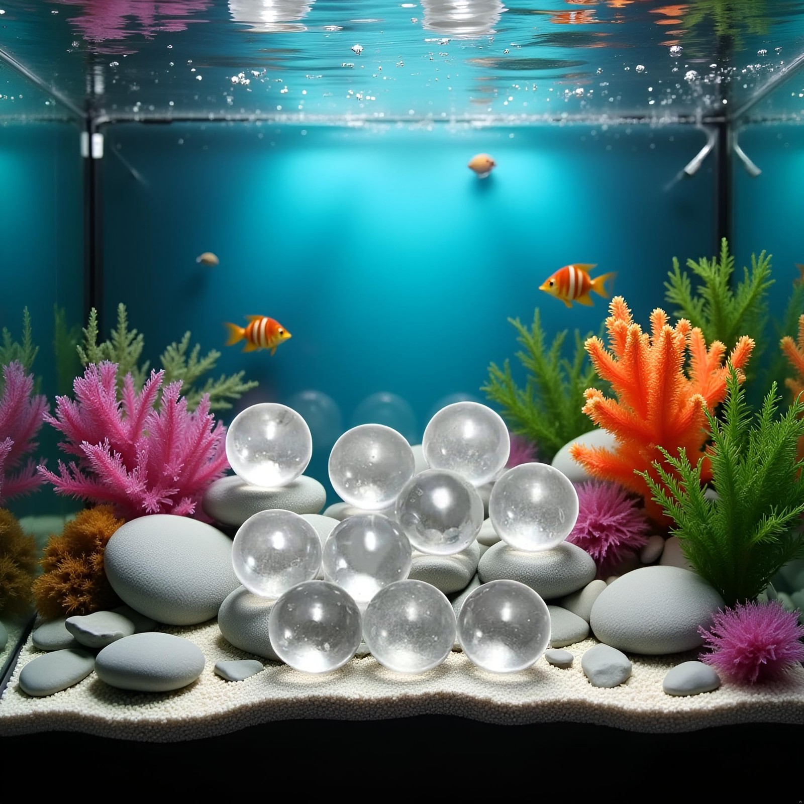 20 Pcs 10mm Clear Glass Marbles Solid Marble Beads Games 10Mm,