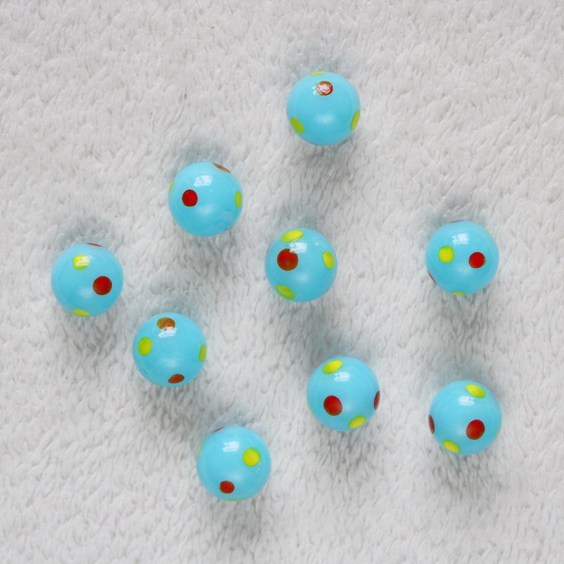 16mm Speckled Glass Marbles Beads Vase Fish Tank Decor Classic Kids Toy Game