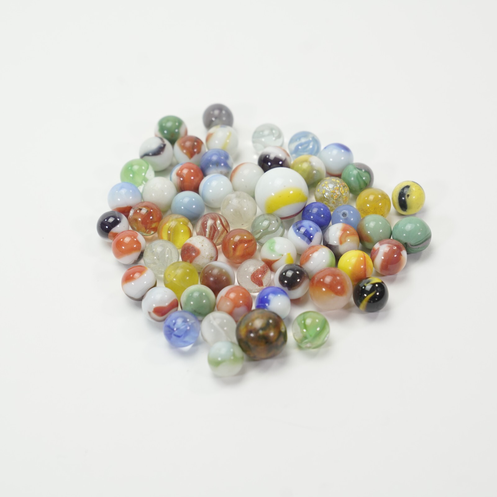 Lot of Mostly Vintage Marbles 50+ Mixed Manufacturers Mixed Conditions and size!