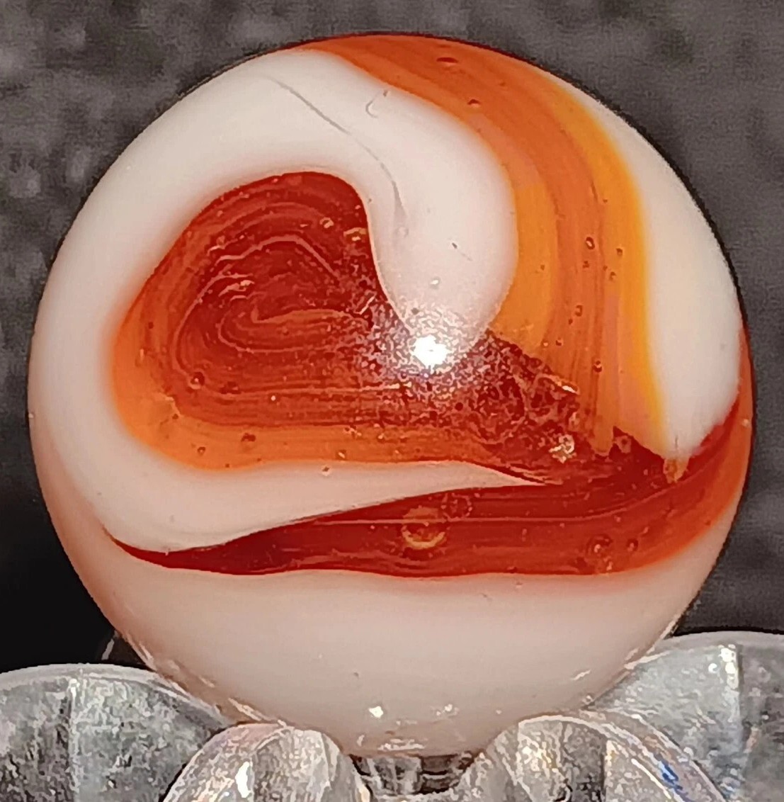 Vintage Ravenswood Swirl Marble. .61″ Mint. Uv Active. (HTF) EXAMPLE