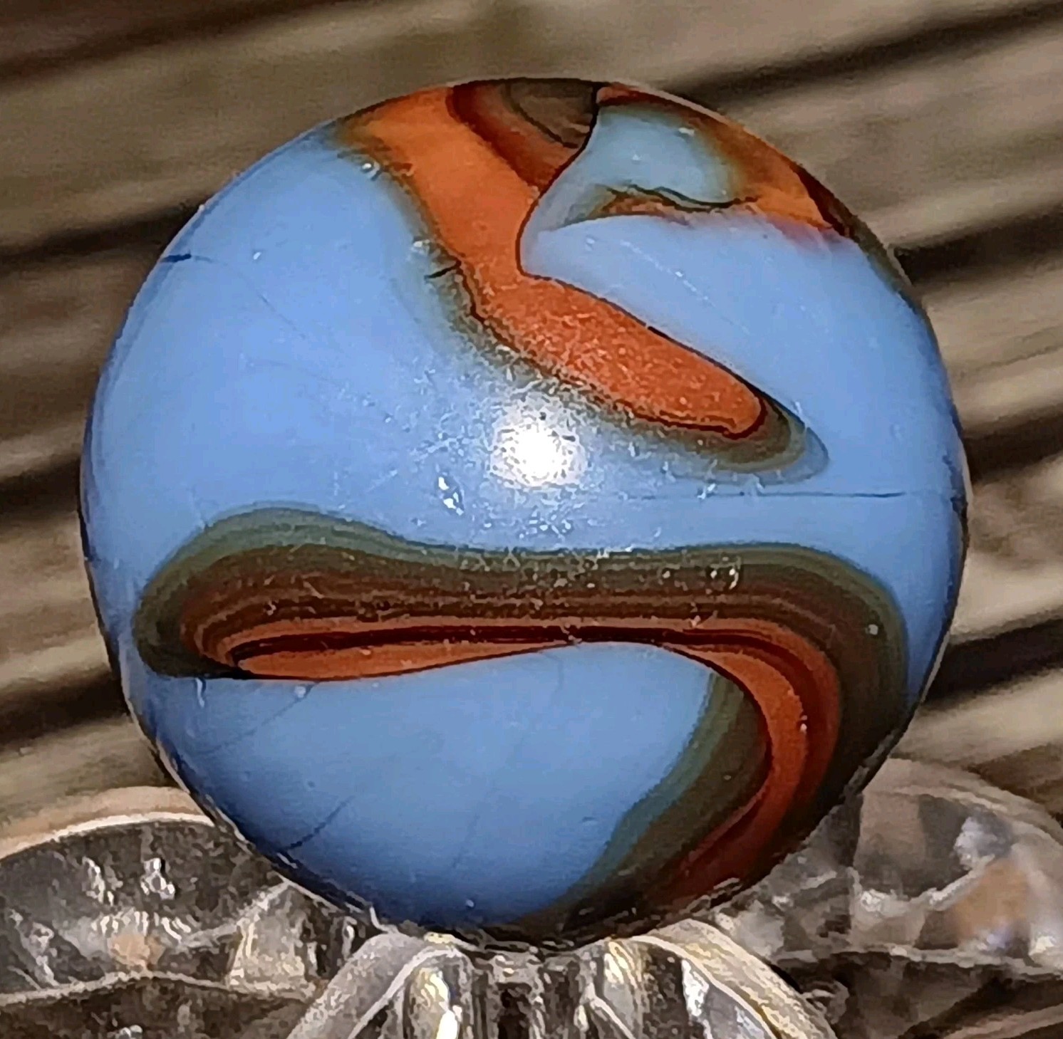Christensen Agate Swirl Marble. .66″ Near Mint. Nice Pattern