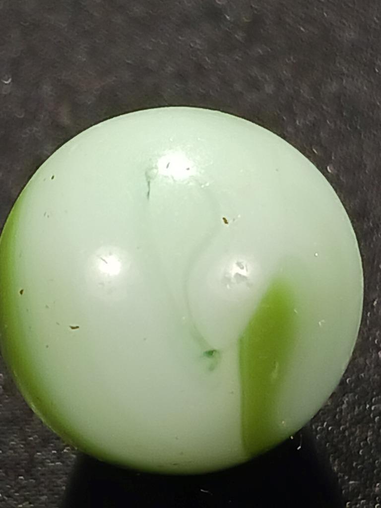 Alley Christensen .57″ Antique Green Mint Swirl Near Mint Serious Marble A190
