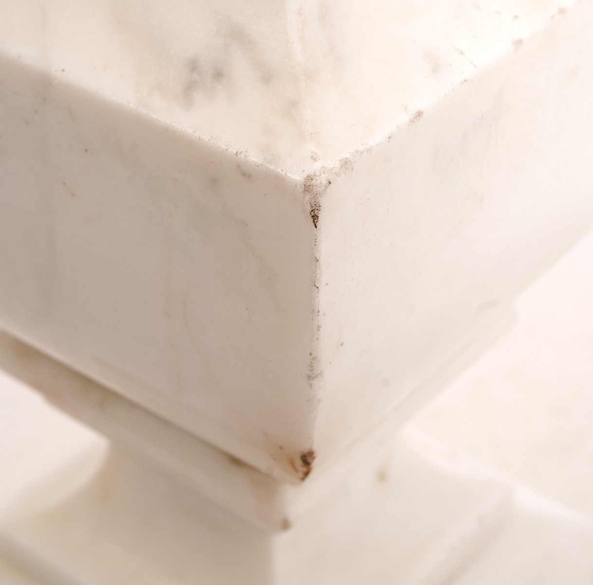 Pair of Large Marble Finials Early 20th Century