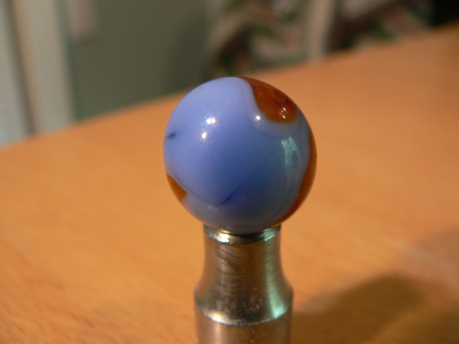 Vintage Pre 1960’s Marble 5/8″ Ravenswood/Alley Oxblood Superman Swirl