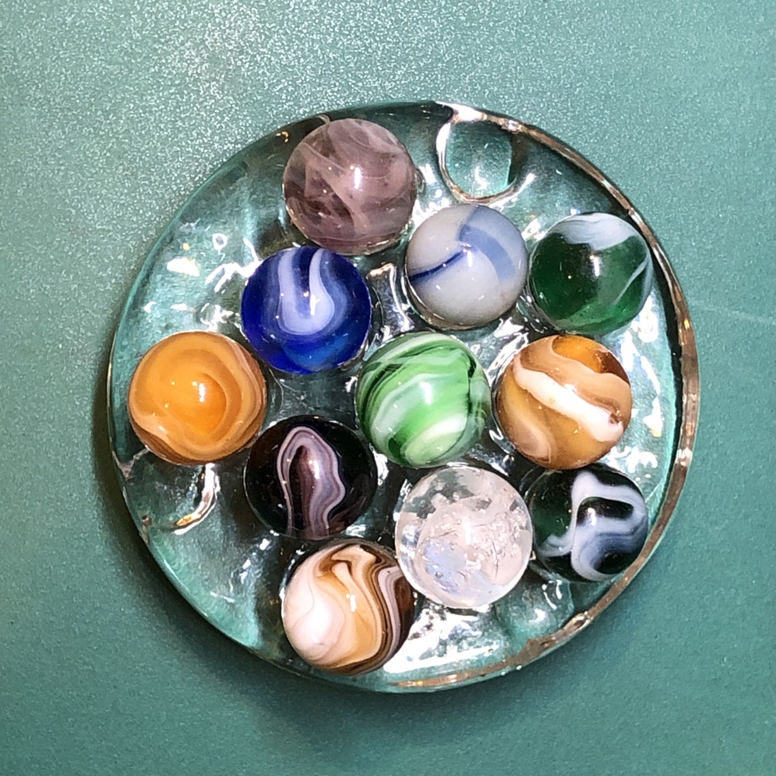 Vintage Marbles | Approximately 1/2″ | Lot Of 11 | Nice Patterns | Lot #701