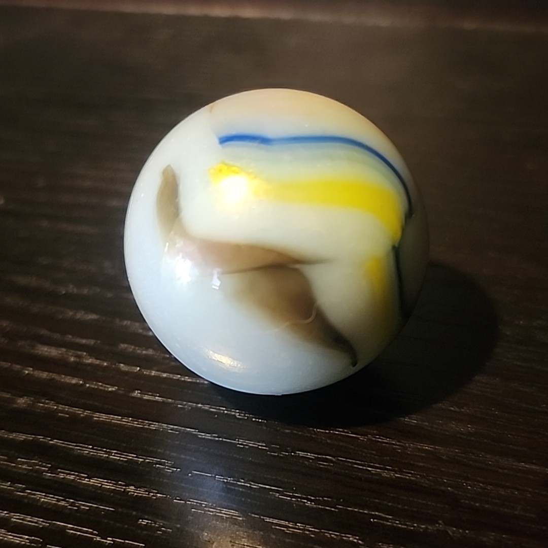 Large Vintage Boulder Marble 34.8mm In Diameter Swirl – Unknown Maker