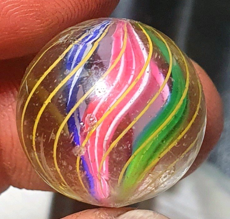 25/32″- Precision Caged Quad Candy Style Divided Core German Marbles (GP) MM