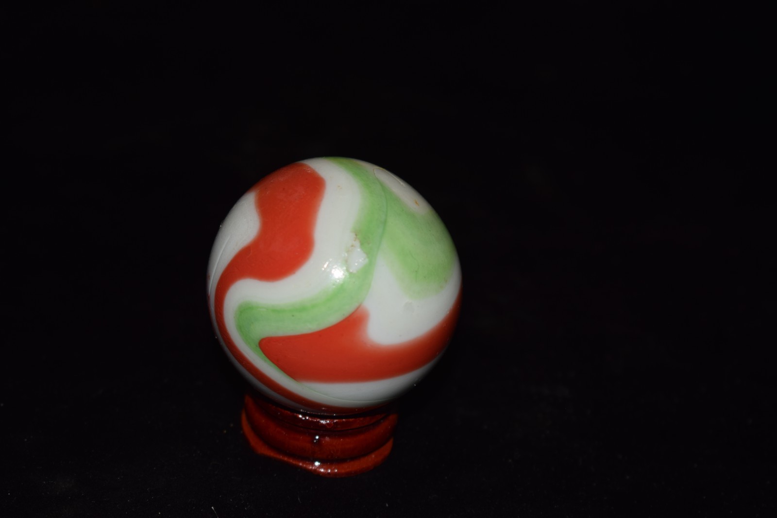 👴👵➖⏩ HTF Retired OLD VACOR SWIRL Collectors marble🦶Toebreaker size 1.850=47mm