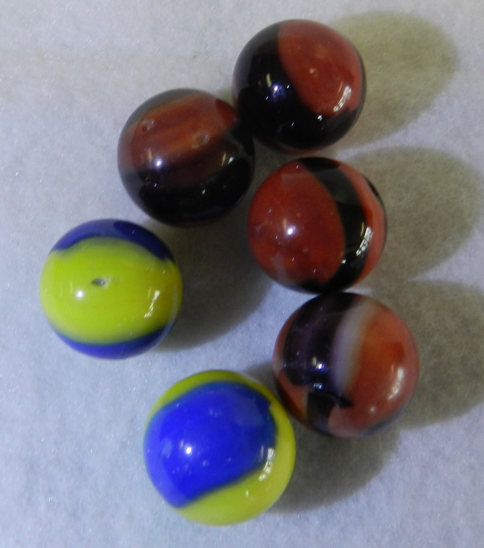 #20848m Vintage Group of 6 Marble King Marbles