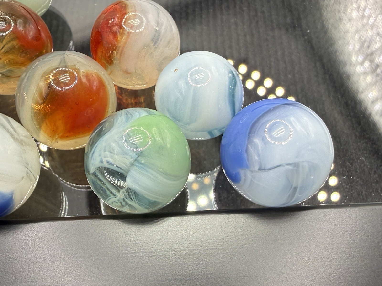 Lot of 20 Vintage Vitro Phantom Conqueror Marbles MIBS NM-M Condition