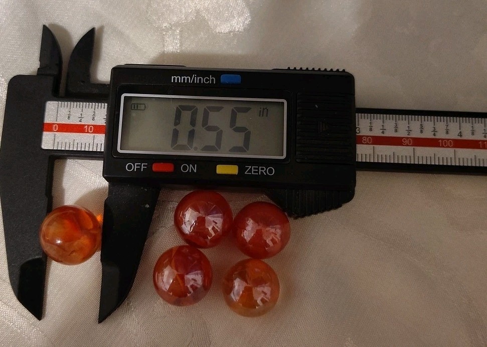 Vintage Beautiful Lot 6 Vitro Cat’s Eye Marble .55 Inches (Ref 202)