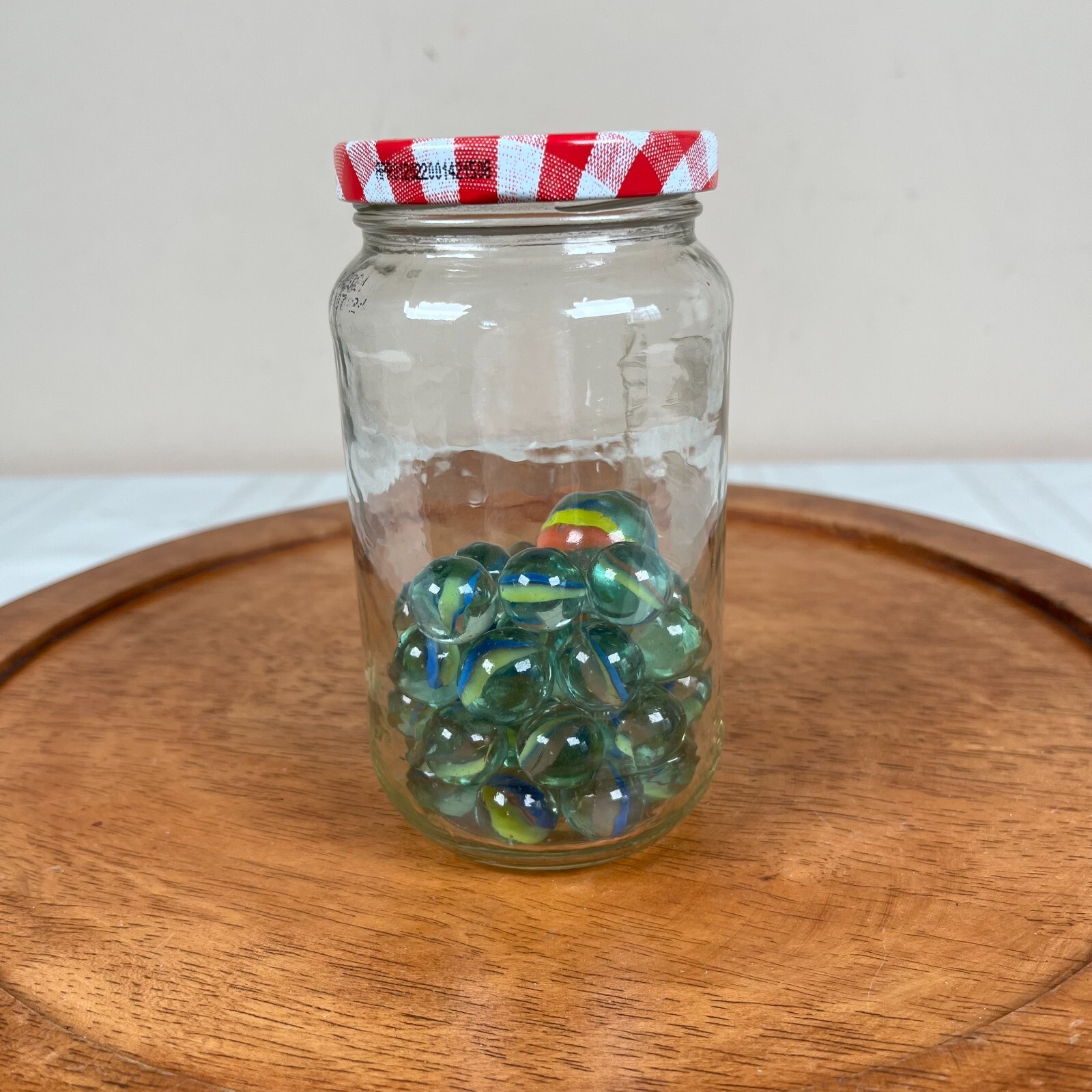 Vtg Glass Marbles Cats Eye Blue Red Yellow Lot of 40 1 Shooter 1940’s Japanese