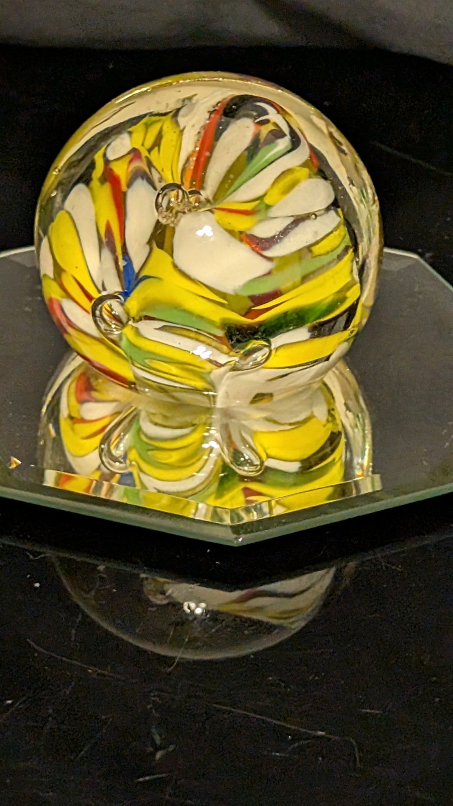 PSYCHEDELIC MAD & INTENSE, DICHROIC SWIRL, ZIMMERMAN, HAND-BLOWN. COLLECTIBLE!