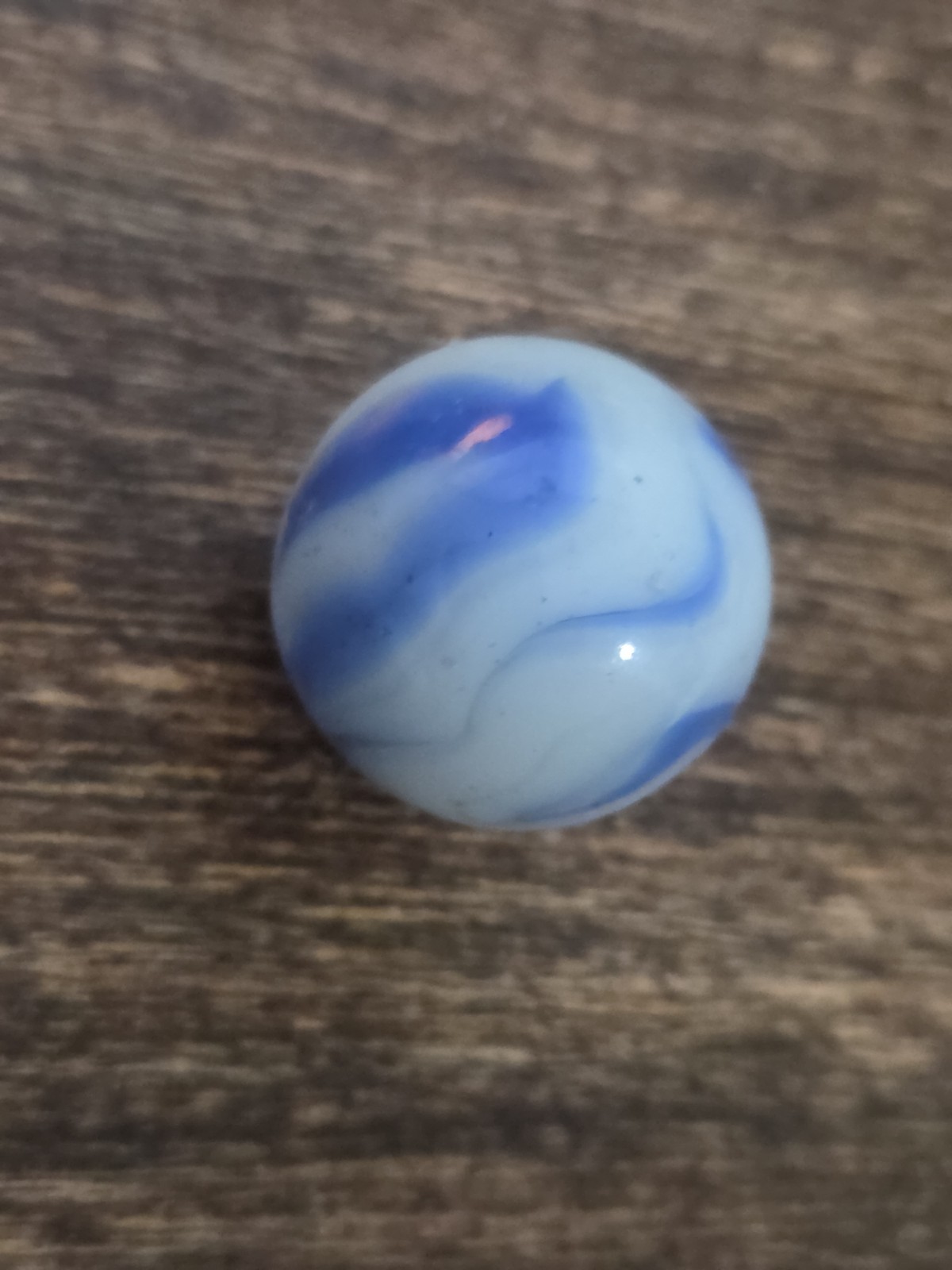 .99 Vintage Marbles – Christensen Agate Blue Swirl Bolder. .99″