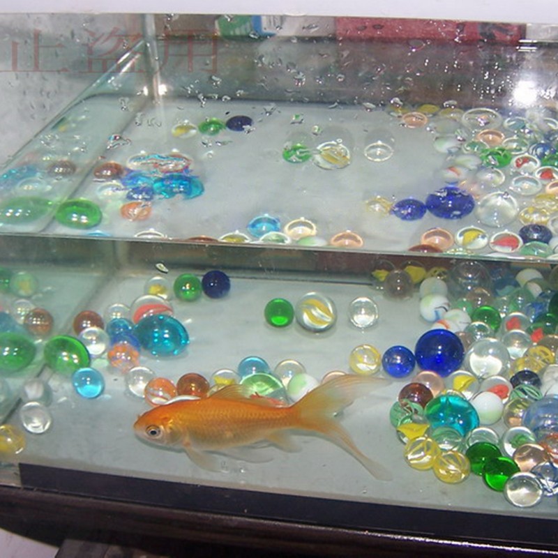 Glass Beads Combination Set Glass Balls Stones Pebbles Vase Fish Tank Decor Toy