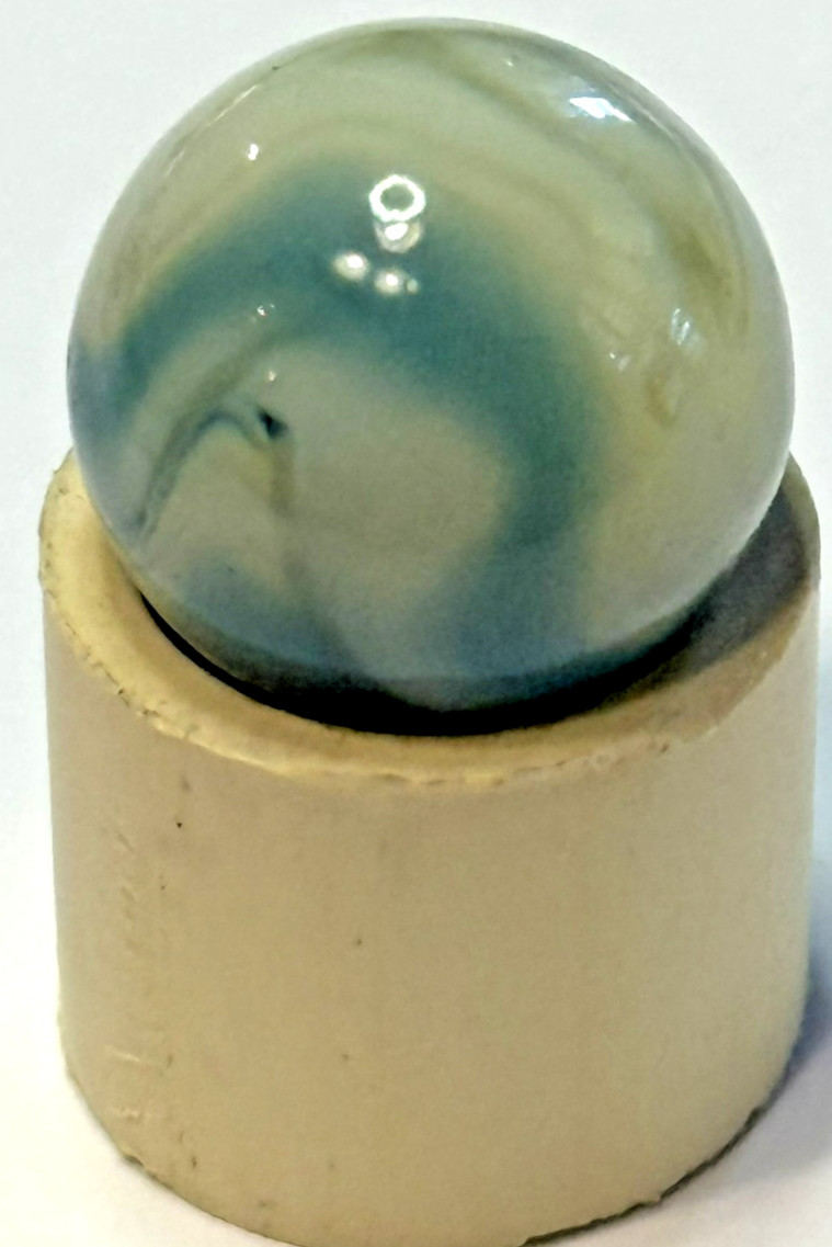 Vintage Alley Agate Teal Ghost .61 Standard Marble