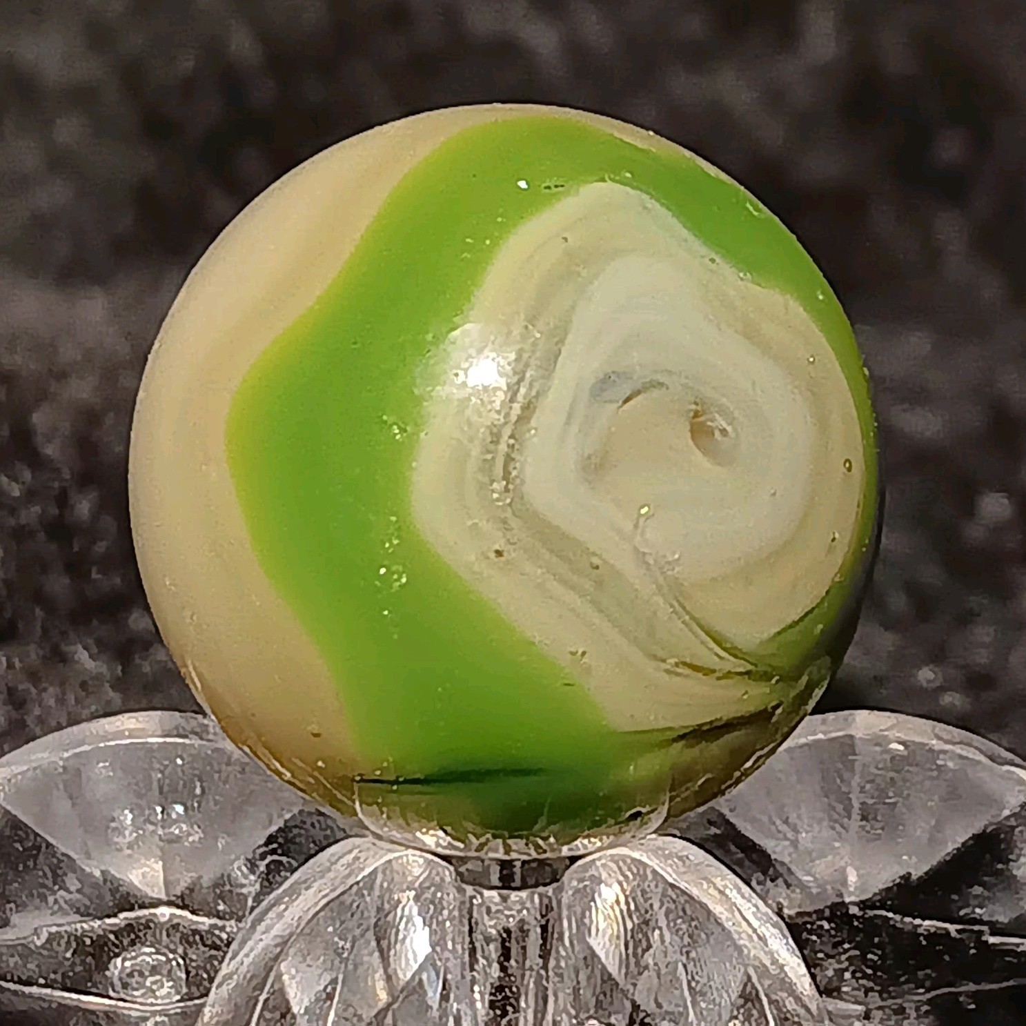 Vintage Heaton Agate Swirl Marble. .60″ Mint. Beautiful Pattern.