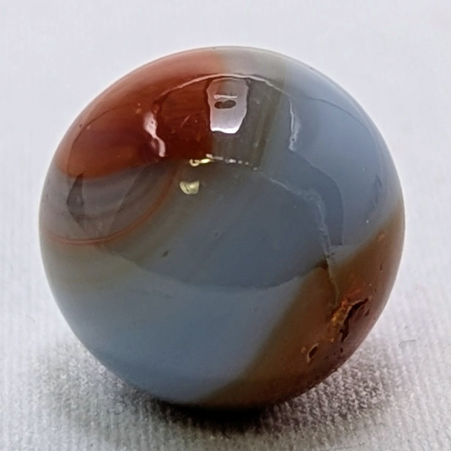 Vintage 1930s Akro Agate Blueblood Oxblood Aventurine Marble
