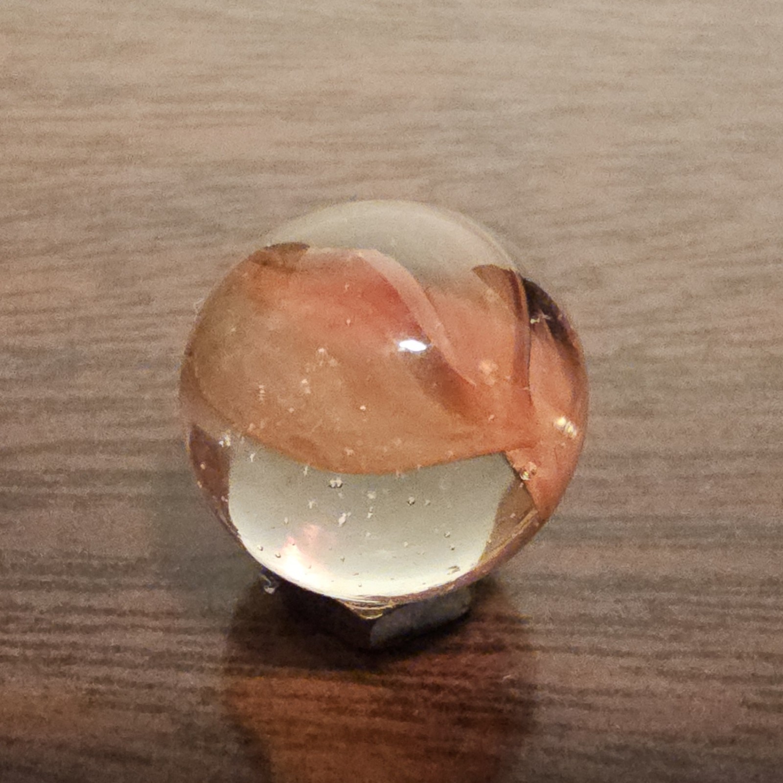Vintage C. E. Bogard Rose 4 Lobe Hybrid Cats Eye .625 Glass Marble