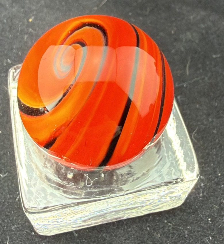 Steve Willis 2006 Handmade Lampwork Art Glass Marble 1.05″ Near Mint Signed W6