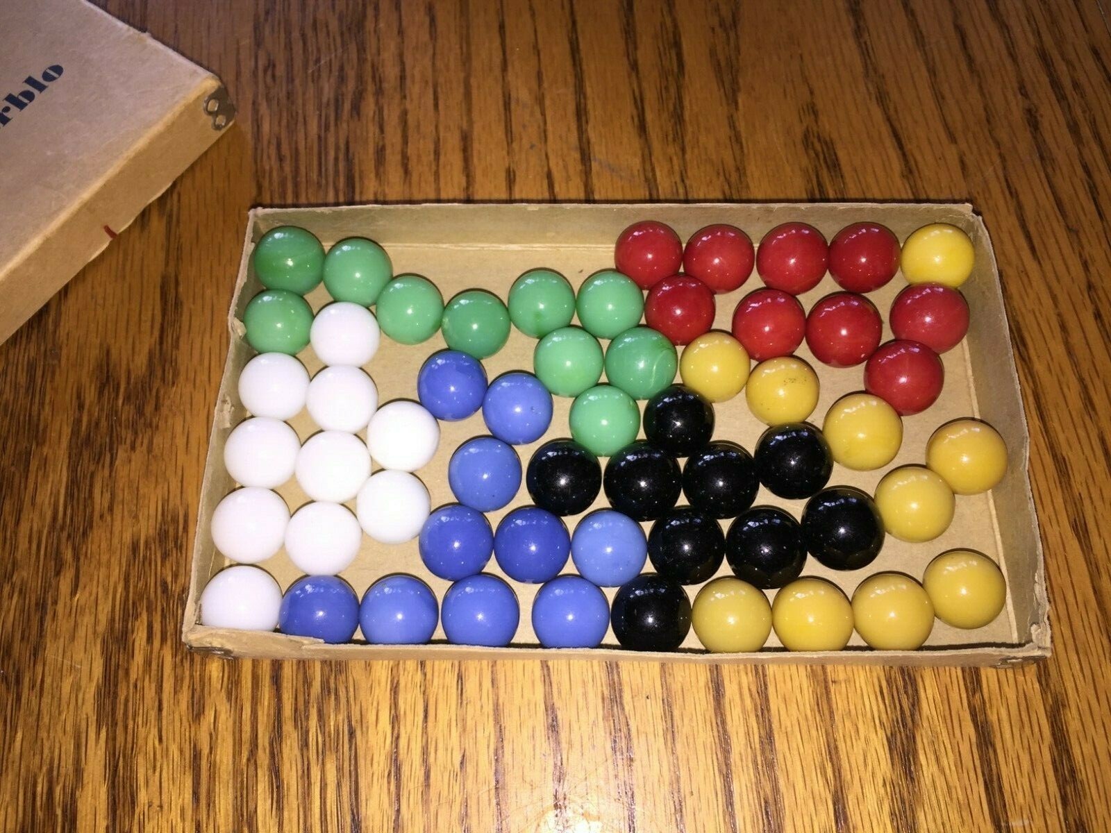 The Peltier Glass Co Ottawa Illinois 60 (58) Solid Color Marbles