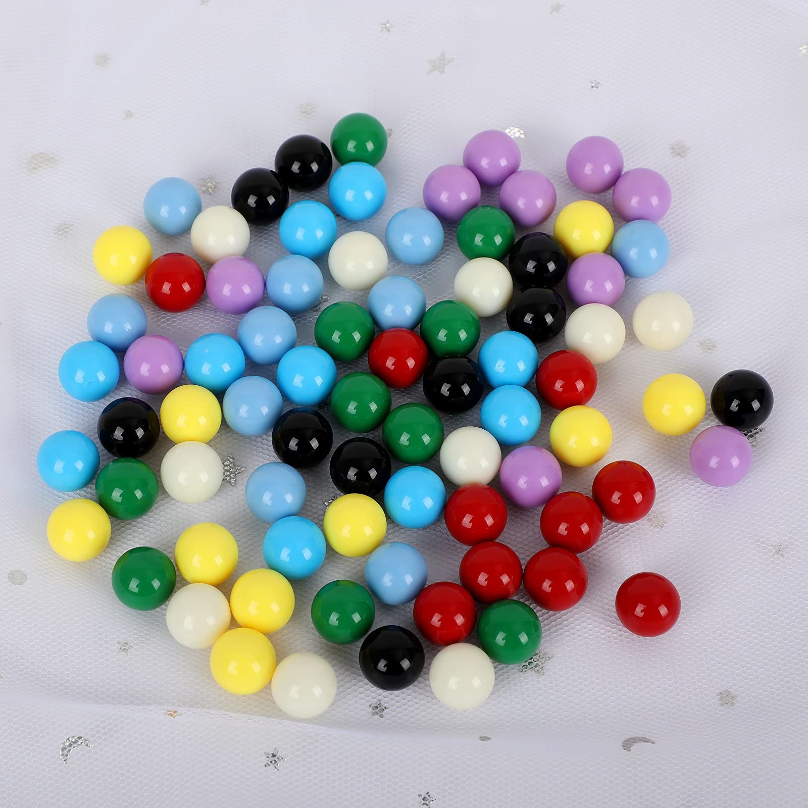 Game Marbles,80pcs Solid Color Game Balls for Chinese Checkers,Aggravation Ga…