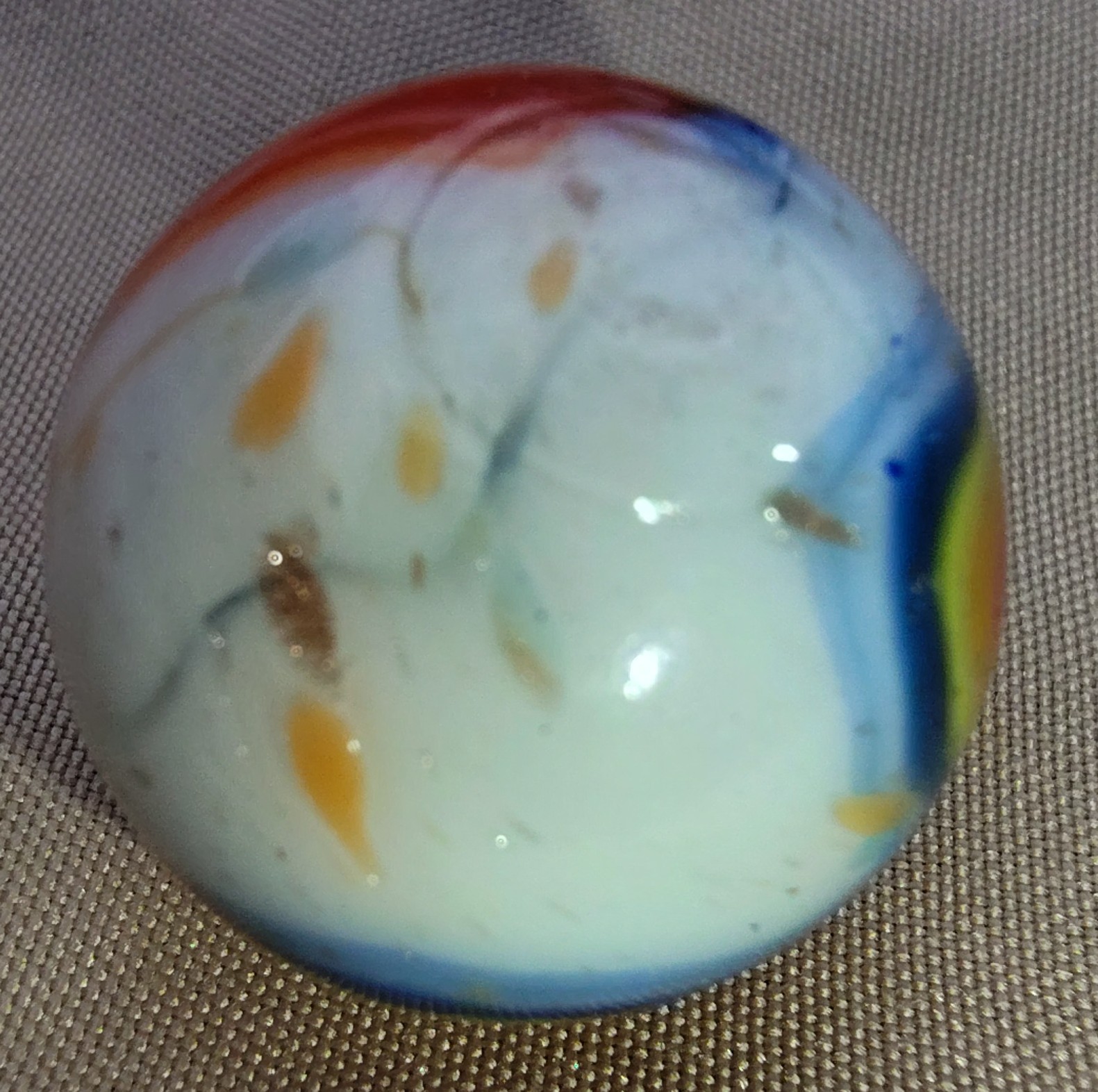 Jabo/DAS Superman Type Marble Indian Run With Gold Lutz Shooter Marble .72