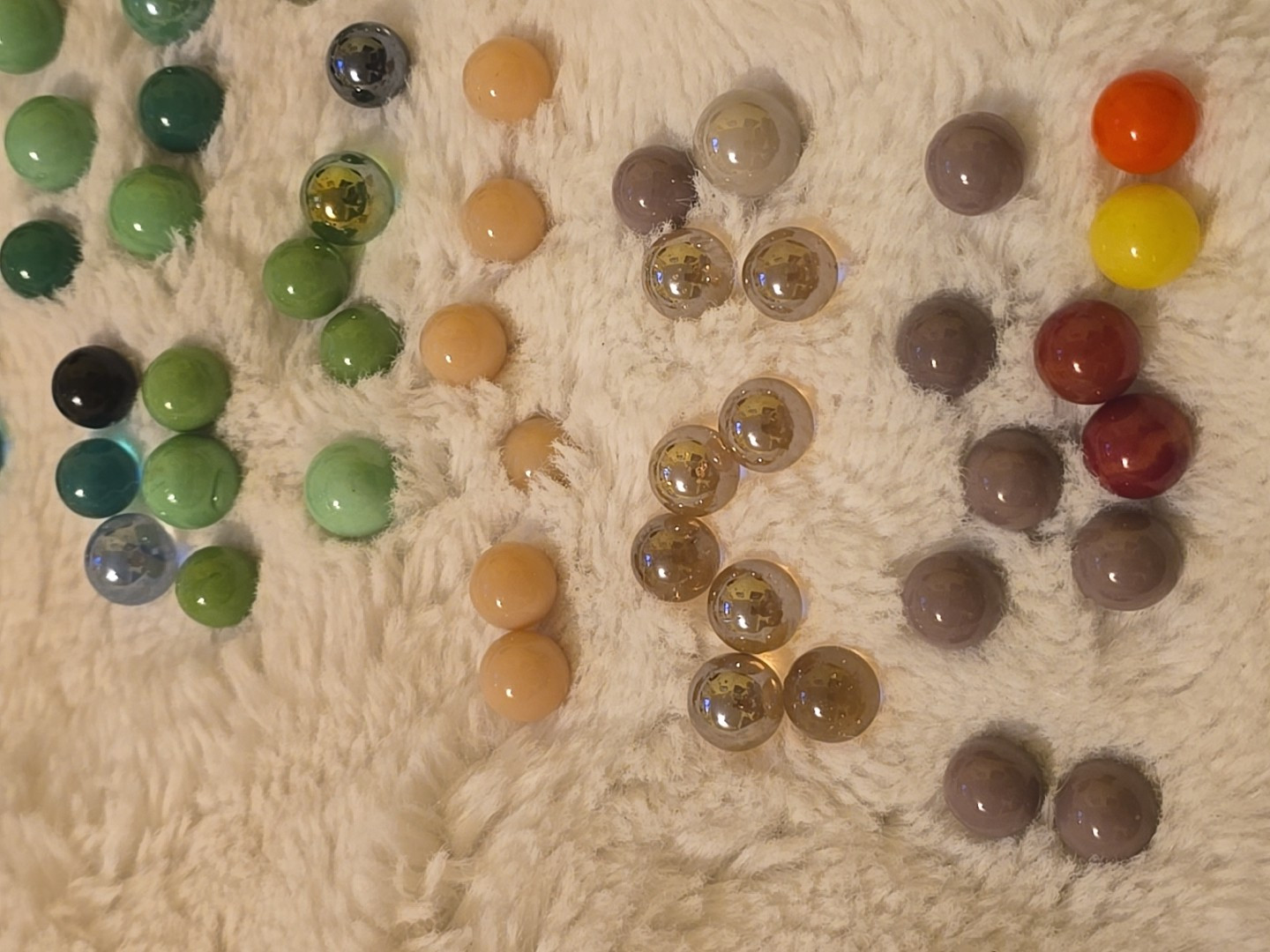 Mixed Lot Of 150+ Marbles Vintage Solid, Clear Comes Fast Shipping Blue Green