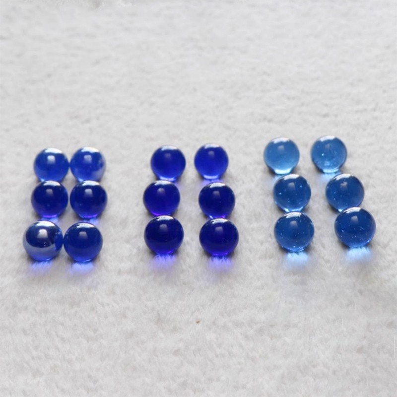 16mm Glass Marbles Beads Decorative Glass Balls Colorful Vase Fish Tank Decor