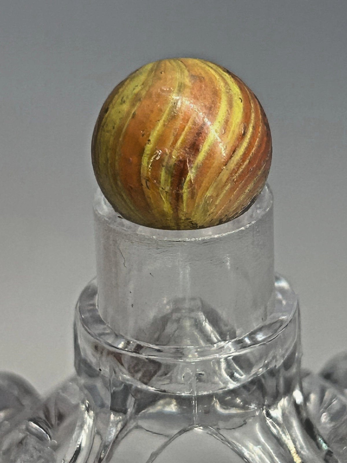 Antique German Onionskin Marble 73/128″ Near Mint O46