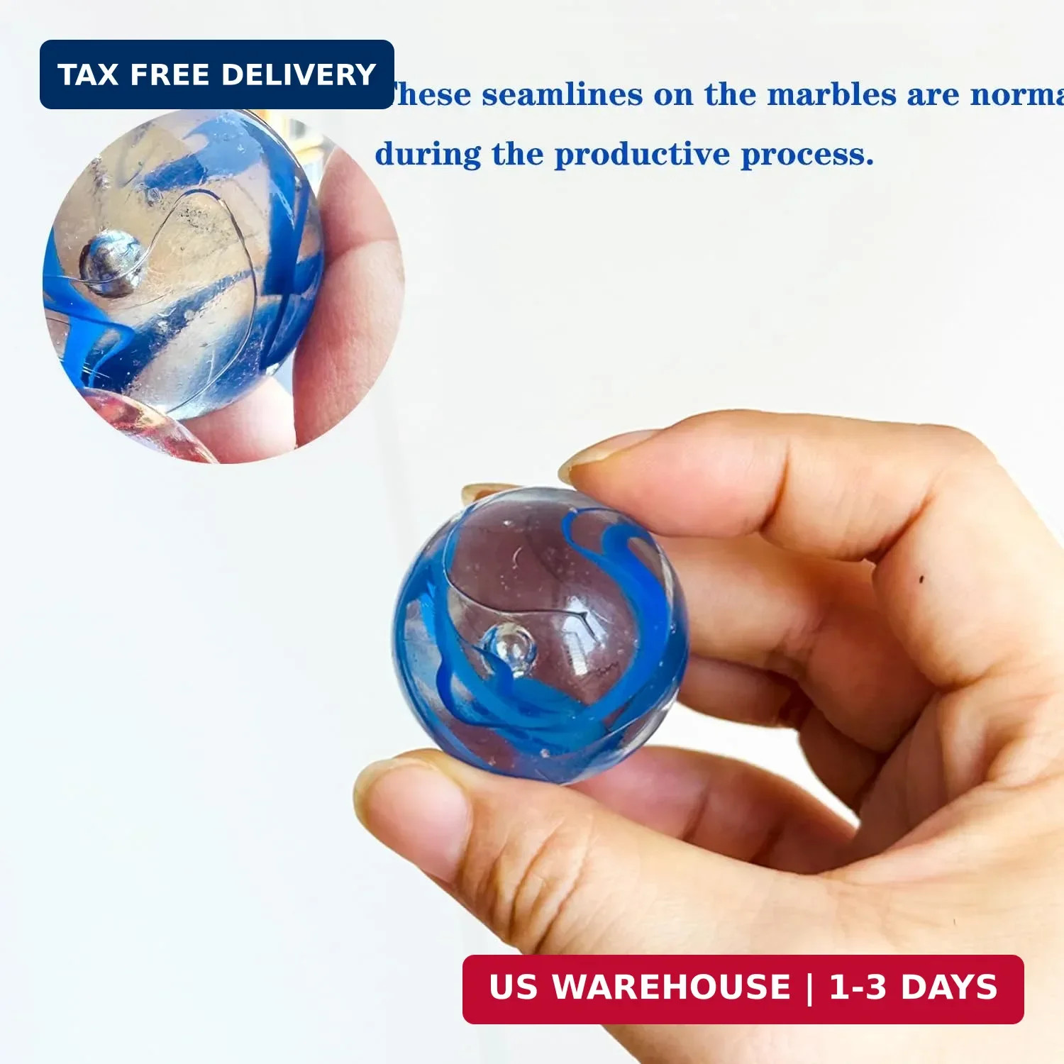 Large Glass Marbles for Decoration 35mm 10pcs Assorted Colour Marble Game Learni