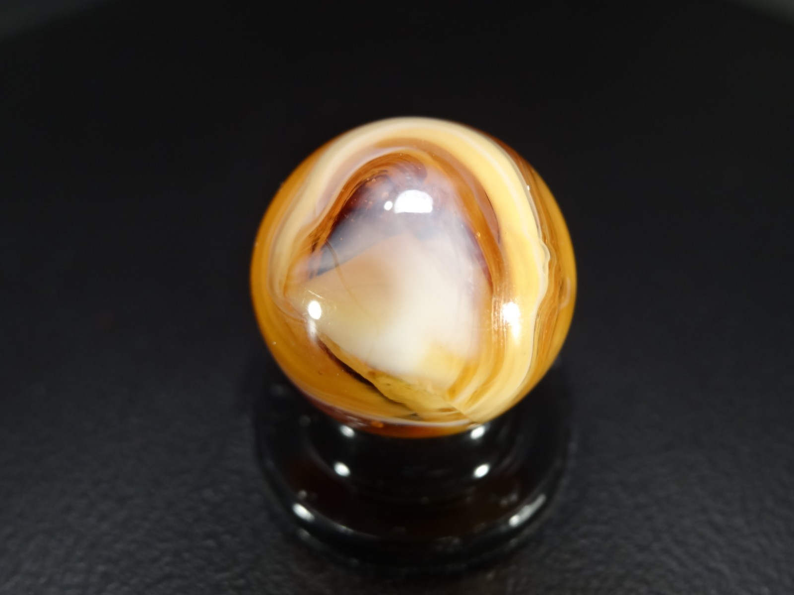 CHRISTENSEN AGATE AMBER R&T Pattern w/Cutline WET MINT