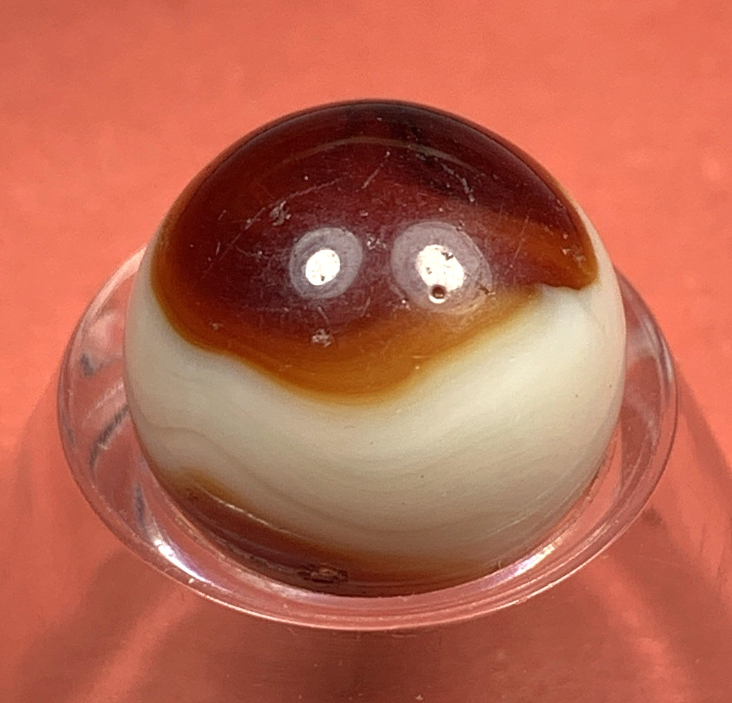 PRIZE NAME OR TWO COLOR ONXY AKRO AGATE SUPER SWEET .63″ BOX02/169