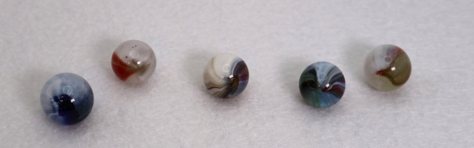 5pk 5/8-11/16″ Marbles – Mix of Masters & Pinchers MINT