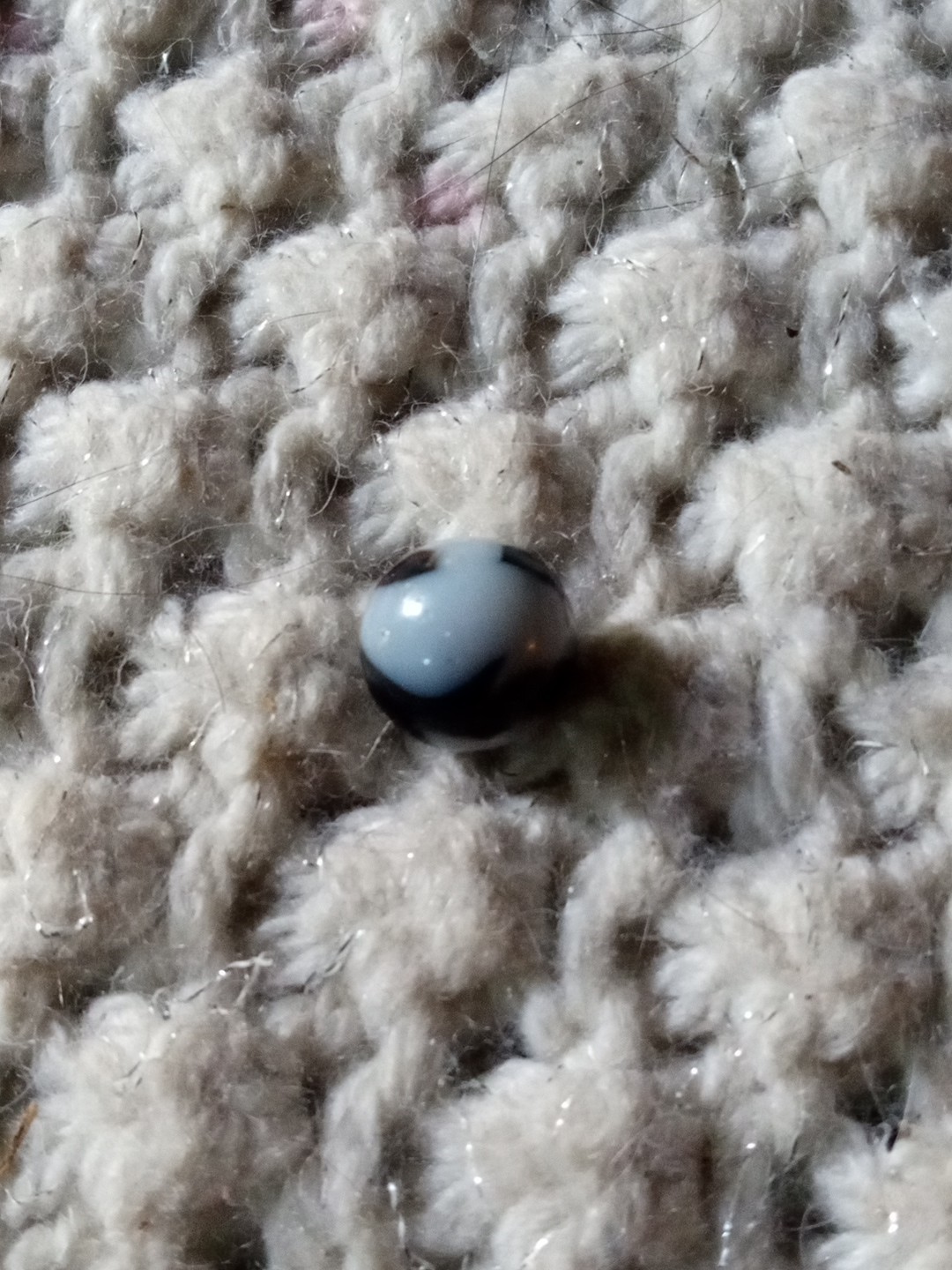 Vintage Swirl Glass Marble (Alien)
