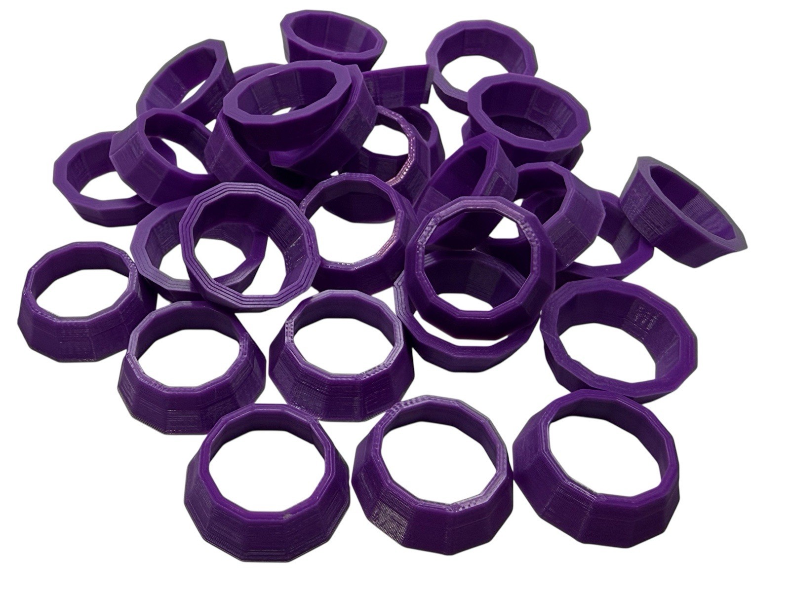 30 Purple Marble Display Rings – For 1” Shooter Marbles – Lot #8310