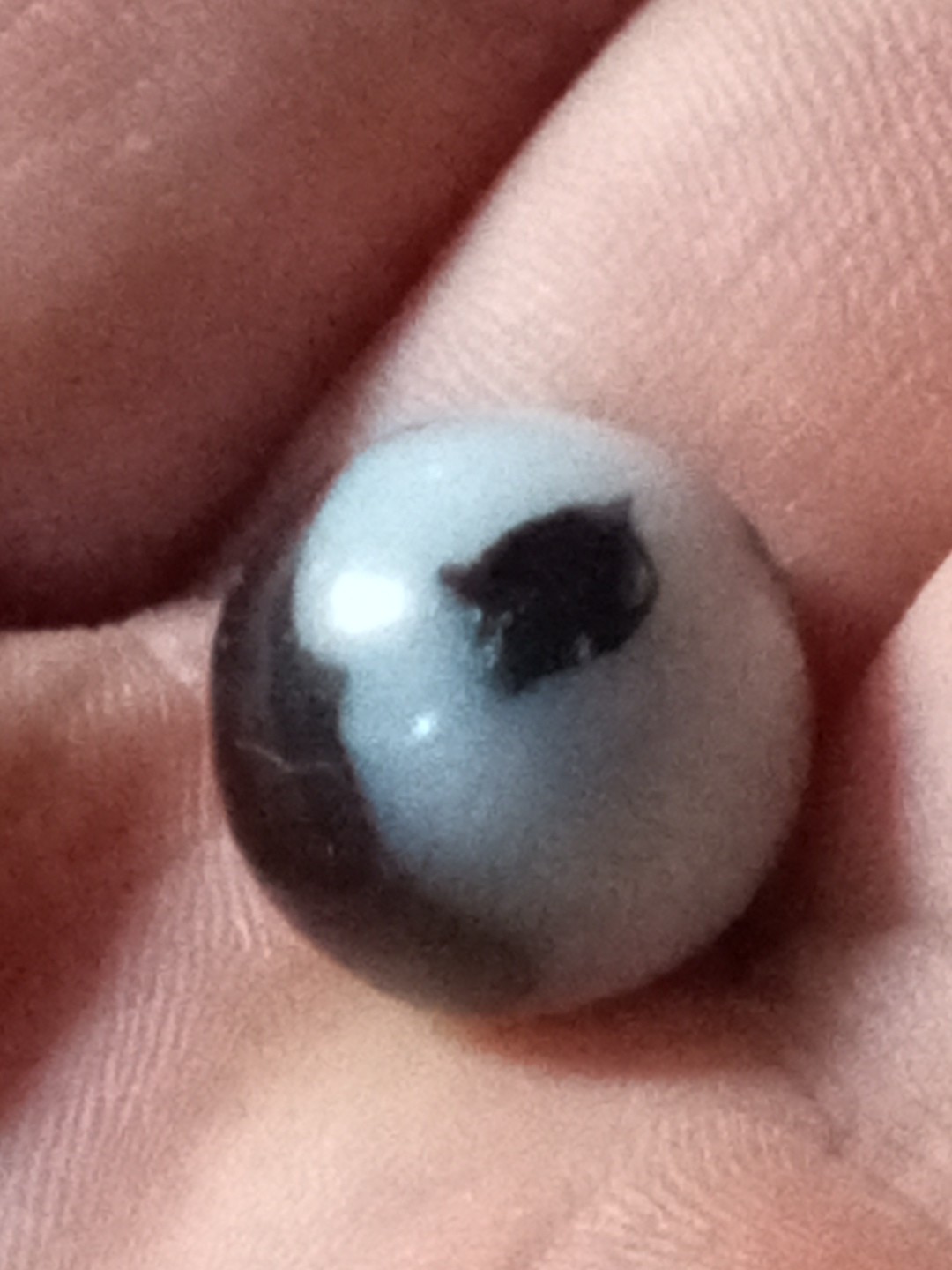 Vintage Swirl Glass Marble (Alien)