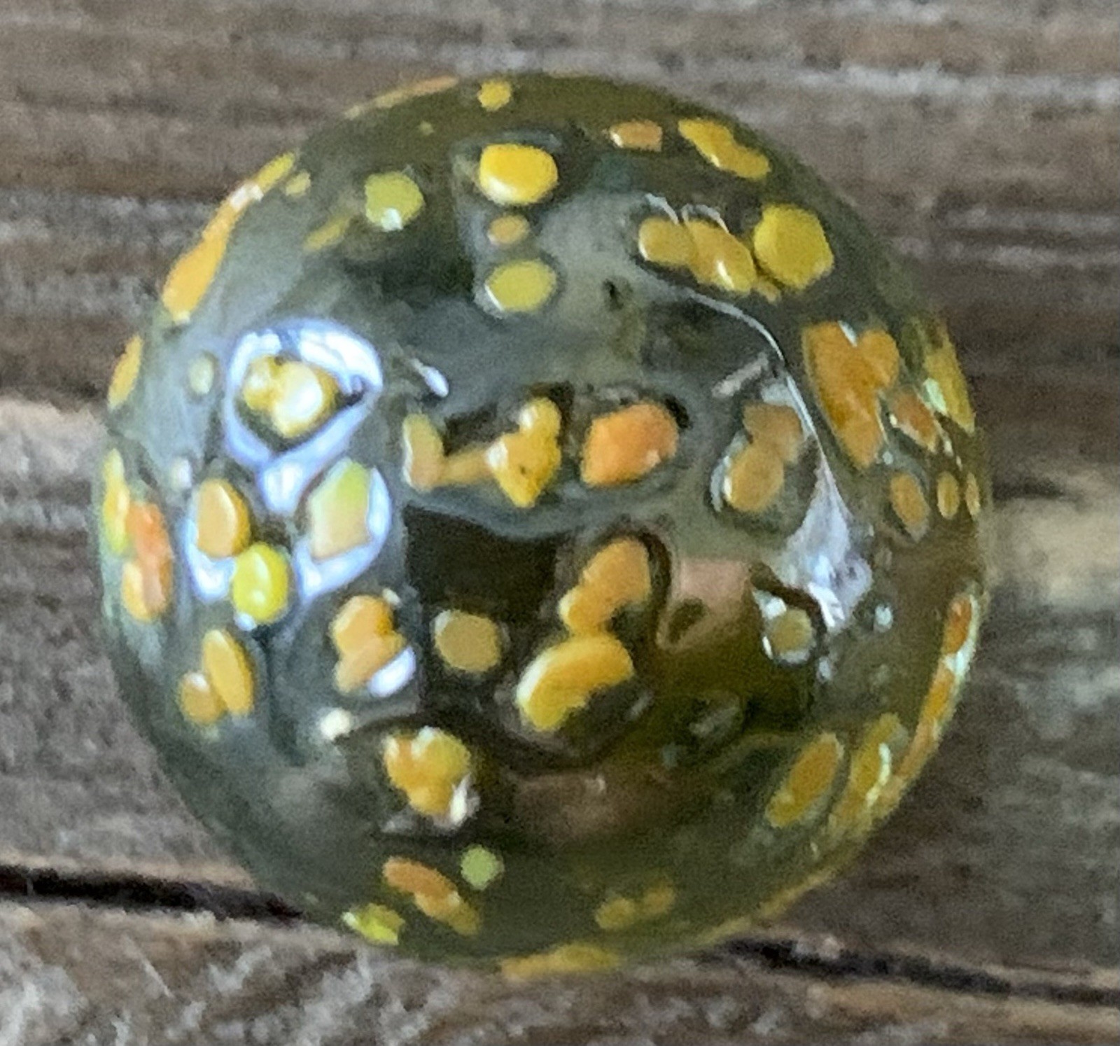 Vtg Lot Of 9 Stardust Confetti Marbles Arkansas Antique Store Find