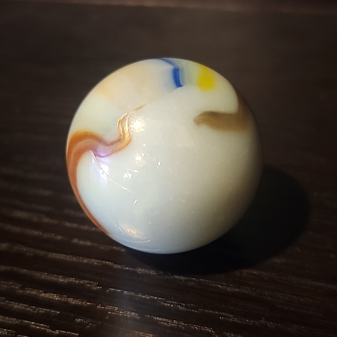 Large Vintage Boulder Marble 34.8mm In Diameter Swirl – Unknown Maker