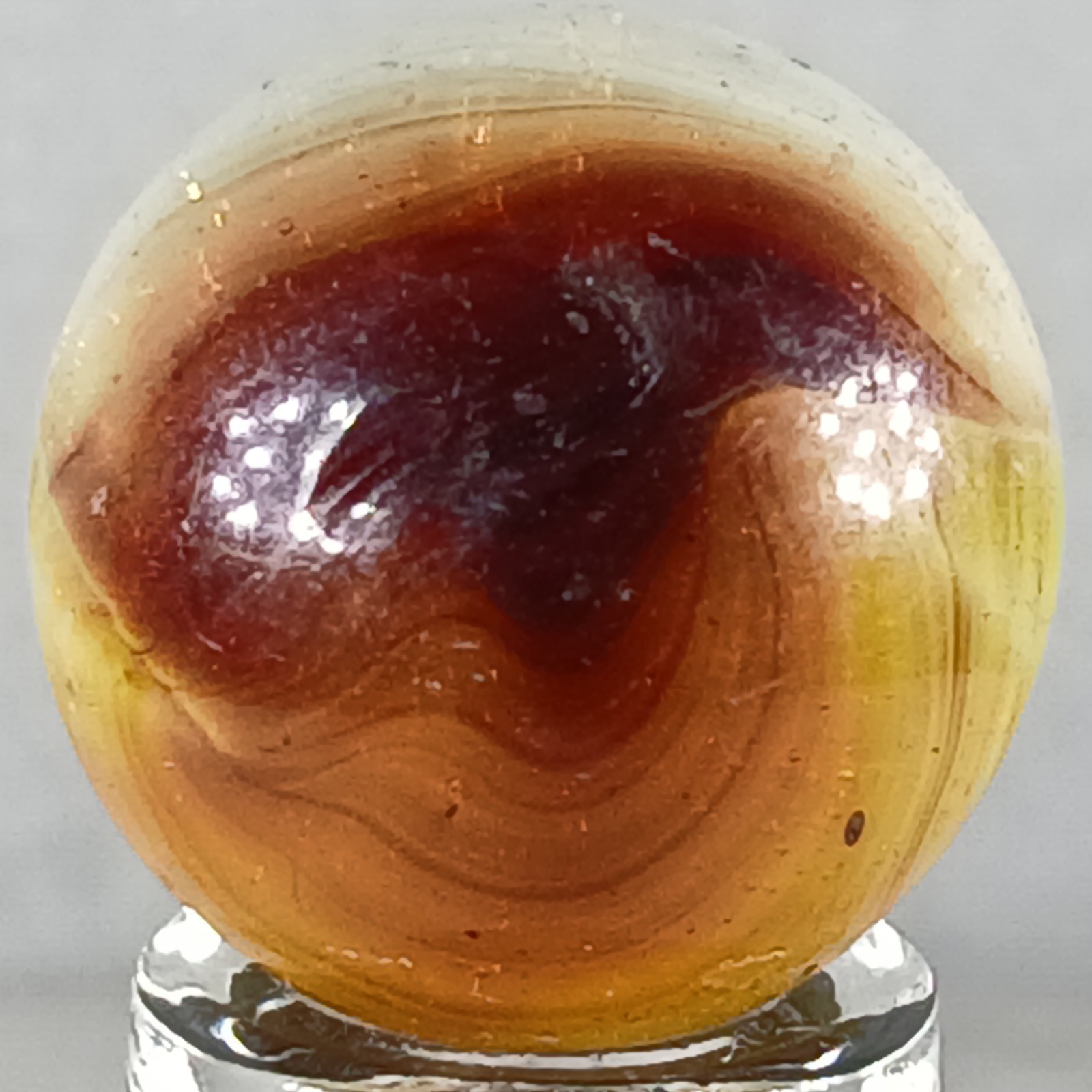 Vintage Vitro Patch Marble .63 Inches Near-Mint Condition Combined Shipping