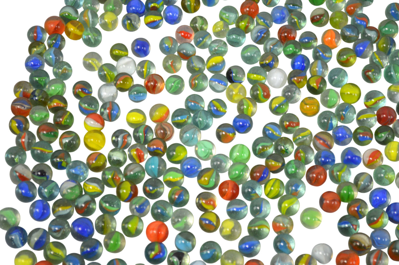 Vintage Player Marble Lot of 600+ Mix Variety Unique Collection 15mm-16mm