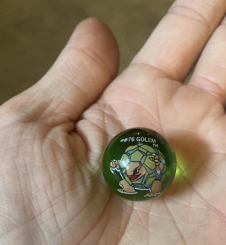 Pokémon Marble – #76 – GOLEM – 2000s ULTRA RARE POKEMON TOY WOTC Nintendo HTF