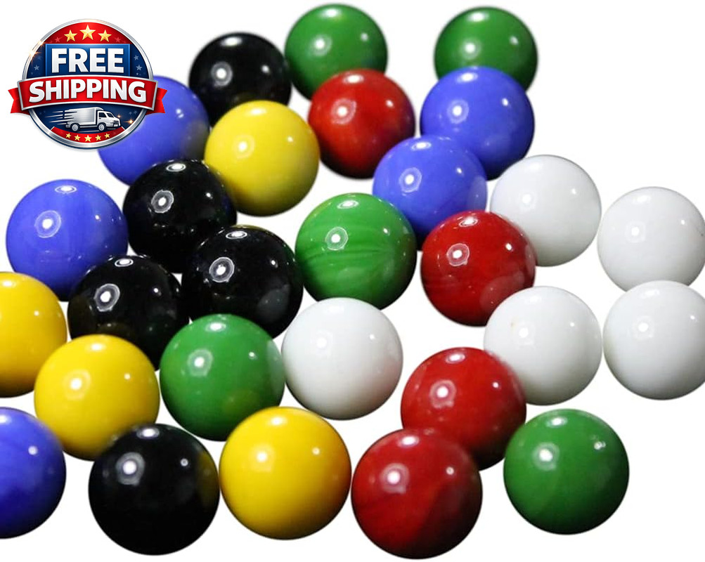 Mega 14mm Solid Glass Marbles – 60 Pieces for Chinese Checkers & More