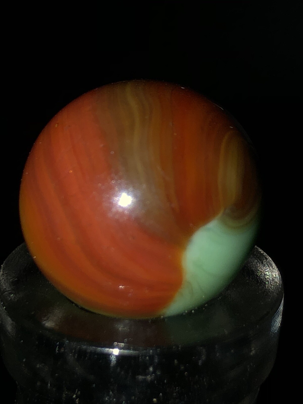 Akro agate marble robin egg vhtf 4 color mix “2 FREE old marbles included”