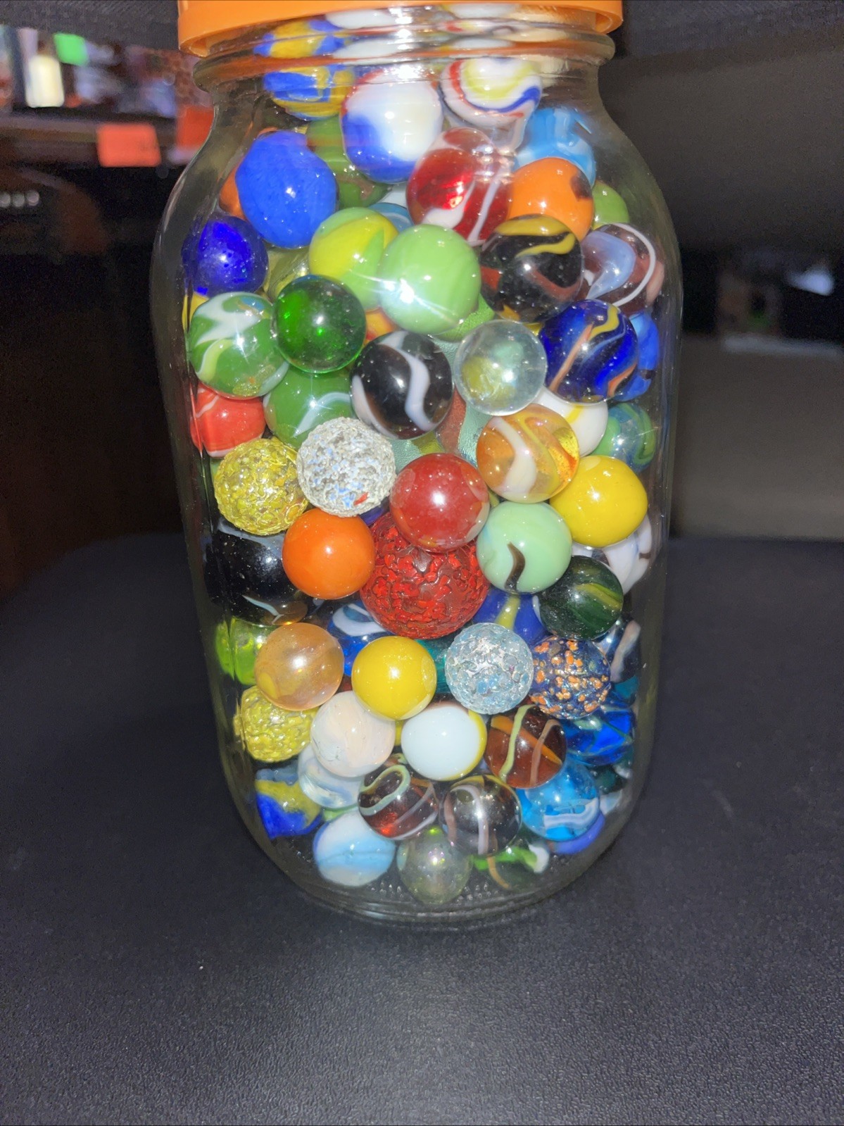 Marble Collection In Glass Jar Four Pounds With Jar Fast Shipping